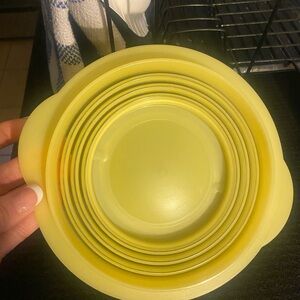 Yellow Plastic Bowl Lid